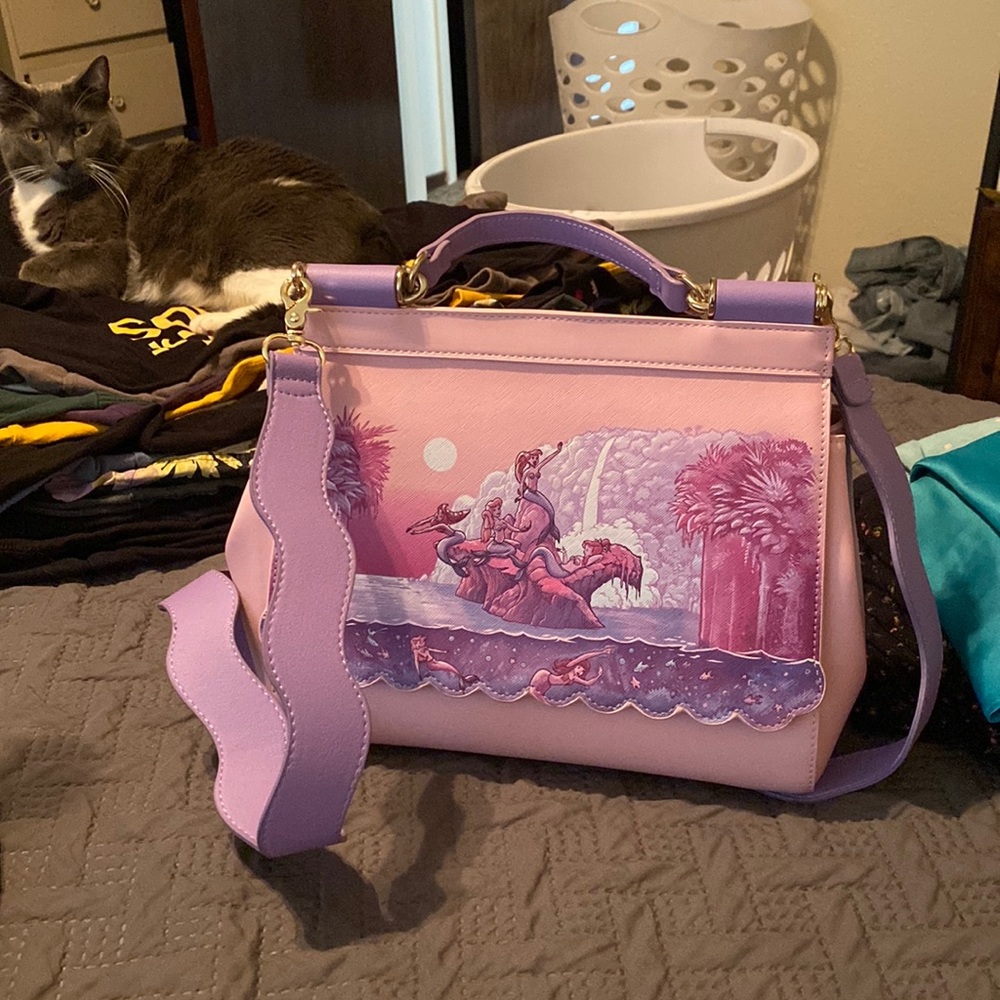 Peter Pan Mermaid Disney Loungefly Purse with detachable strap